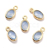 Eco-Friendly Brass with Glass Pendants X-KK-K268-01J-1