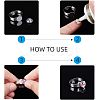 Tarnish Resistant Adjustable 304 Stainless Steel Pad Ring Settings STAS-I088-I-01P-5