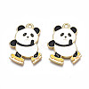 Rack Plating Alloy Enamel Pendants LS-ENAM-N055-043-2