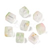 Frosted Glass Beads with Golden Glitter Powder X1-DGLA-NH001-8mm-01E-1