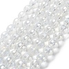 Electroplate Glass Bead Strands EGLA-R040-10mm-15-2