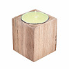 Natural Wood Candle Holder AJEW-T002-01A-4