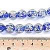 Handmade Foil Lampwork Beads Strands FOIL-K003-06B-24-2