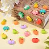 20Pcs 10 Style Opaque Resin Cabochons CRES-SZ0001-18-3