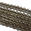 Synthetic Smoky Quartz Beads Strands X-G-C076-6mm-4A-1