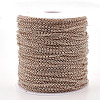 Soldered Brass Coated Iron Rolo Chains CH-S125-08A-RG-3