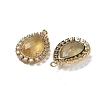 Natural Yellow Fluorite Faceted Teardrop Pendants G-I375-01G-11-2
