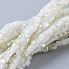 Electroplate Glass Beads Strands X-EGLA-F121-HR-B01-1