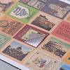 Postage Stamp Shape DIY Paper Label Paster Picture Stickers AJEW-L058-50-4