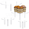 4-Tier Acrylic Cupcake Stand for Dessert Table AJEW-WH0596-209-1