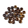 Natural Tiger Eye European Beads X-G-G740-12x6mm-10-1