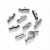 Tarnish Resistant 304 Stainless Steel Slide On End Clasp Tubes STAS-S115-01D-P-1