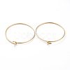 316 Surgical Stainless Steel Hoop Earring Findings STAS-J025-01C-G-2