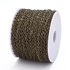 Brass Flat Oval Cable Chains CHC025Y-AB-4