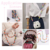 2Pcs 2 Style Plastic Round Beaded Purse Straps AJEW-PH0018-22-6