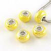 Rondelle AB-Color Handmade Porcelain European Beads PORC-R042-M3-2