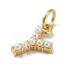 Rack Plating Brass with ABS Plastic Imitation Pearl Charms KK-B092-30Y-G-2