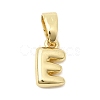 Brass Letter Charms KK-G554-22G-E-1