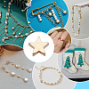 100Pcs Brass Beads KK-PH0011-44G-5