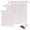 3Pcs 3 Styles Flannel Packing Drawstring Bags ABAG-CO0001-01-1