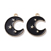 Alloy Enamel Pendants ENAM-O001-11I-G-1