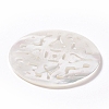 Natural Trochus Shell Pendants SSHEL-L002-32-3