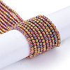 Electroplate Glass Beads Strands EGLA-K014-A-FP09-2