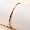 304 Stainless Steel Plain Bangles for Women BJEW-V004-02A-RG-3