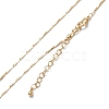 Brass Bar Link Chain Necklaces NJEW-K123-04G-1