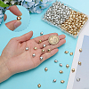 400Pcs 2 Colors CCB Plastic Charms CCB-ME0001-05-3
