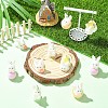 5Pcs 5 Styles Easter Opaque Resin Pendants RESI-YW0002-15-4