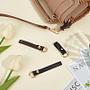 4Pcs 2 Colors Imitation Leather Suspension Clasps PURS-PH0001-31-4