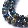 Natural Chrysocolla Beads Strands G-L505-24-6mm-2