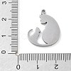 304 Stainless Steel Pendants STAS-I327-02P-01-3