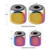 4 Strands 2 Sizes Electroplate Non-magnetic Synthetic Hematite Beads Strands G-LS0001-70-3