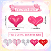 100Pcs 5 Colors Opaque & Transparent Acrylic Beads MACR-SC0001-78-2