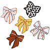 5Pcs 5 Styles Polyester Embroider Thread Iron on/Sew On Patches PATC-CY0001-09-6
