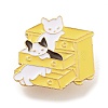 Cartoon Style Cat Enamel Pins JEWB-Q035-02B-1