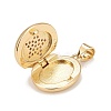 Brass Micro Pave Cubic Zirconia Locket Pendants KK-A161-39A-G-3