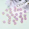 Initial Letter A~Z Alphabet Enamel Charms ENAM-Q437-10-4