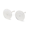 Brass Studs Earrings Finding KK-K383-05B-S-1