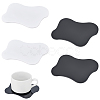 HOBBIESAY 4Pcs 2 Colors Irregular Acrylic Cup Mats FIND-HY0002-66-1