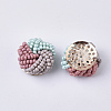 Glass Seed Beads Cabochons X-FIND-S321-04D-2