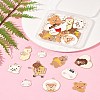 28Pcs 11 Styles Alloy Enamel Pendants ENAM-FS0003-17-10