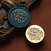 Follow Your Heart Wax Seal Brass Stamp Heads AJEW-M038-01G-G-1