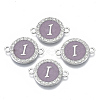 Alloy Enamel Links Connectors ENAM-TAC0003-01S-01I-1