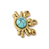 Synthetic Turquoise Sea Animal Pendants STAS-P408-10G-02-2