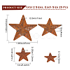 50Pcs 2 Styles Iron Pendants IFIN-GF0001-41B-2