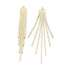 Brass Chain Tassel Big Pendants X-KK-N231-110G-NF-1
