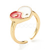 Brass Micro Pave Cubic Zirconia Finger Rings RJEW-P021-01H-3
